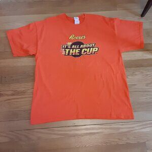 2006 REESE'S HERSHEY BEARS IT'S ALL ABOUT THE CUP ORANGE T-SHIRT XL